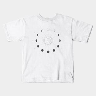 Moon Phases Light Kids T-Shirt